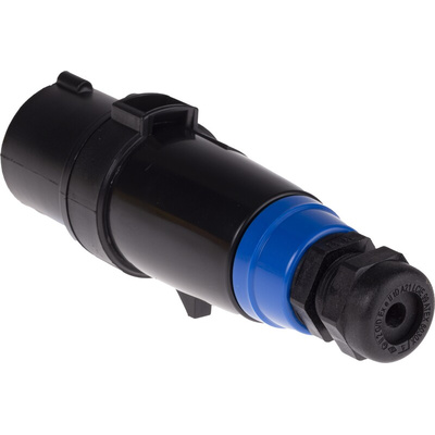 Emerson Network Power Cable Mount 2P + E Industrial Power Plug ATEX, IECEx, Rated At 16A, 200-250 Vac 50/60Hz