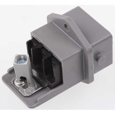 Hirschmann, ST IP54 Grey Panel Mount 3P Industrial Power Socket, Rated At 16A, 250 V, 400 V