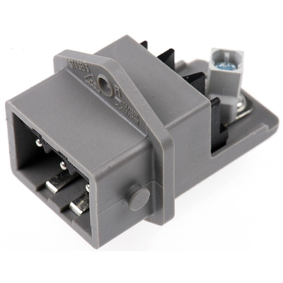 Hirschmann, ST IP54 Grey Panel Mount 3P Industrial Power Socket, Rated At 16A, 250 V, 400 V