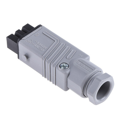 Hirschmann, ST IP54 Black, Grey Cable Mount 3P + E Heavy Duty Power Connector Socket, Rated At 16A, 250 V, 400 V