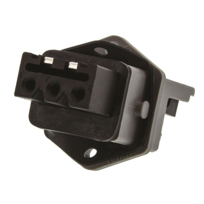Hirschmann, ST IP54 Black, Grey Panel Mount 3P + E Industrial Power Socket, Rated At 16A, 250 V, 400 V
