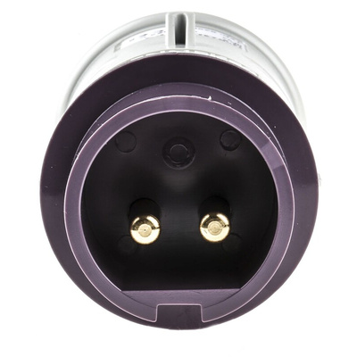 MENNEKES IP44 Purple Cable Mount 2P Industrial Power Plug, Rated At 16A, 20 → 25 V