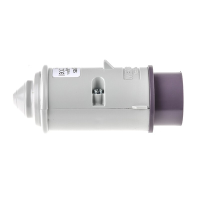 MENNEKES IP44 Purple Cable Mount 2P Industrial Power Plug, Rated At 16A, 20 → 25 V