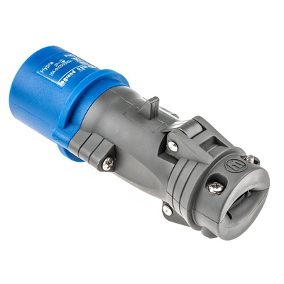 Legrand, HYPRA IP44 Blue Cable Mount 2P + E Industrial Power Plug, Rated At 16A, 230 V