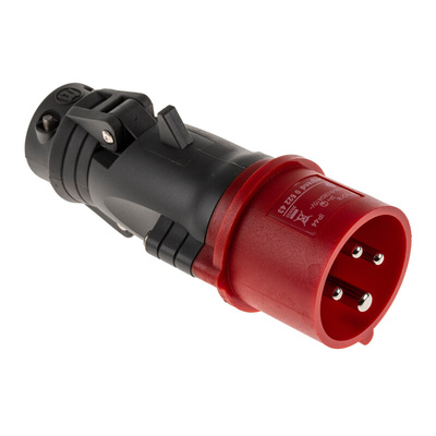 Legrand, HYPRA IP44 Red Cable Mount 3P + E Industrial Power Plug, Rated At 16A, 415 V