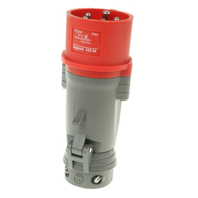 Legrand, HYPRA IP44 Red Cable Mount 3P + N + E Industrial Power Plug, Rated At 16A, 415 V