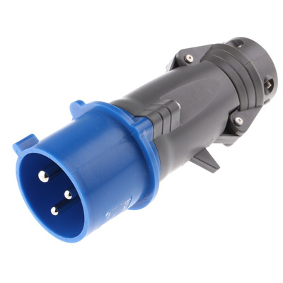 Legrand, HYPRA IP44 Blue Cable Mount 2P + E Industrial Power Plug, Rated At 32A, 230 V