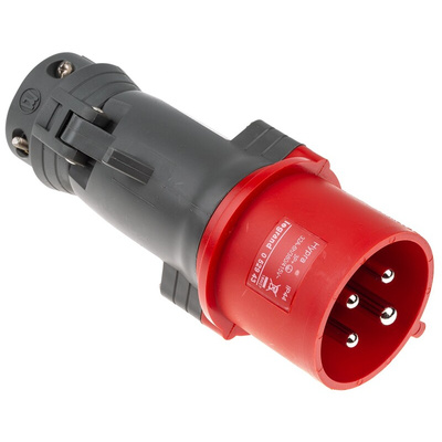 Legrand, HYPRA IP44 Red Cable Mount 3P + E Industrial Power Plug, Rated At 32A, 415 V