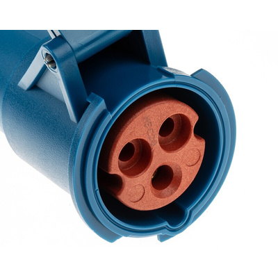 MENNEKES, PowerTOP IP44 Blue Cable Mount 3P Industrial Power Socket, Rated At 16A, 230 V