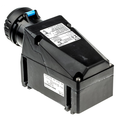 Eaton IP66 Black Surface Mount 2P + E Power Connector Socket ATEX, Rated At 16A, 250 V