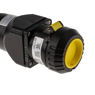 Eaton IP66 Black Cable Mount 2P + E Power Connector Plug, Socket ATEX, Rated At 16A, 130 V