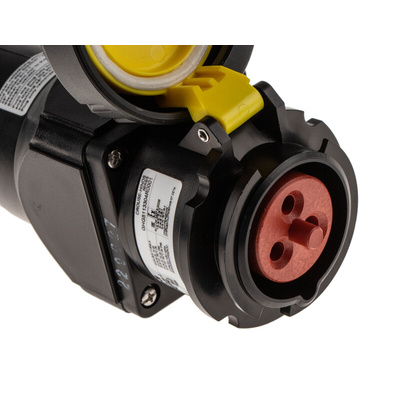Eaton IP66 Black Cable Mount 2P + E Power Connector Plug, Socket ATEX, Rated At 16A, 130 V