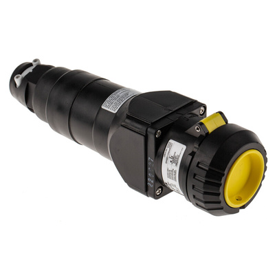 Eaton IP66 Black Cable Mount 2P + E Power Connector Plug, Socket ATEX, Rated At 16A, 130 V