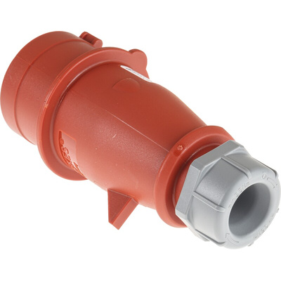 MENNEKES, AM-TOP IP44 Red Cable Mount 3P + N + E Industrial Power Plug, Rated At 16A, 400 V