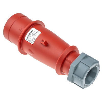 MENNEKES, AM-TOP IP44 Red Cable Mount 4P Industrial Power Plug, Rated At 32A, 400 V