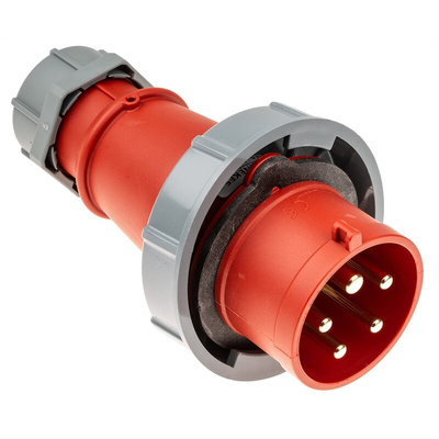 MENNEKES, AM-TOP IP67 Red Cable Mount 3P + N + E Industrial Power Plug, Rated At 32A, 400 V