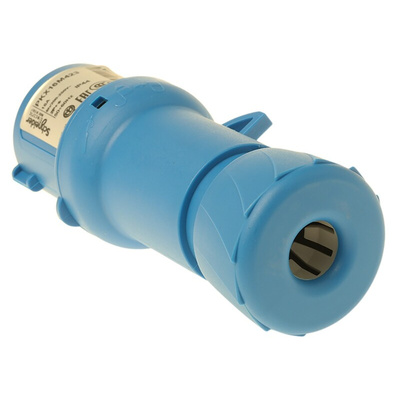Schneider Electric, PratiKa IP44 Blue Cable Mount 2P + E Industrial Power Plug, Rated At 16A, 230 V