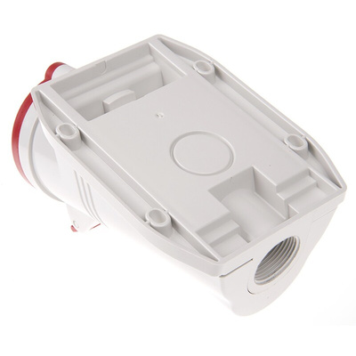 Scame IP44 Red Wall Mount 3P + N + E Right Angle Industrial Power Socket, Rated At 16A, 415 V