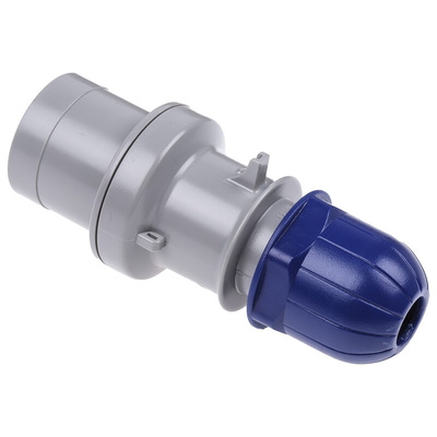 Scame IP44 Blue Cable Mount 2P + E Industrial Power Plug, Rated At 16A, 230 V