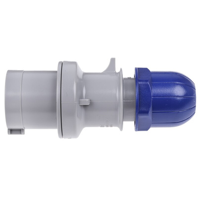 Scame IP44 Blue Cable Mount 2P + E Industrial Power Plug, Rated At 16A, 230 V