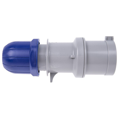 Scame IP44 Blue Cable Mount 2P + E Industrial Power Plug, Rated At 32A, 230 V