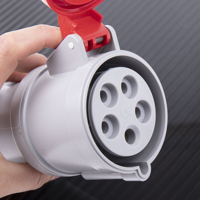 Scame IP44 Red Cable Mount 3P + N + E Industrial Power Socket, Rated At 32A, 415 V