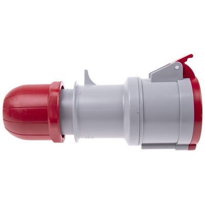 Scame IP44 Red Cable Mount 3P + N + E Industrial Power Socket, Rated At 32A, 415 V