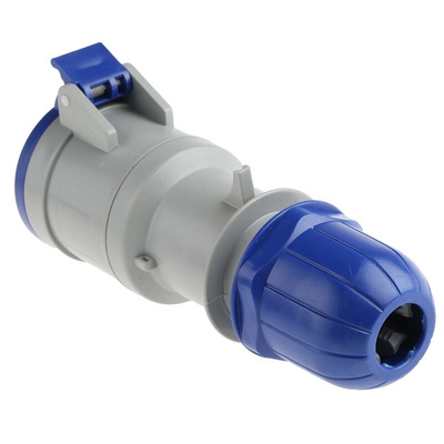 Scame IP44 Blue Cable Mount 2P + E Industrial Power Socket, Rated At 32A, 230 V