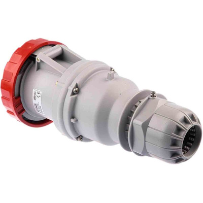 Scame IP66, IP67 Red Cable Mount 3P + E Industrial Power Socket, Rated At 64A, 415 V