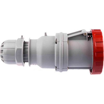 Scame IP66, IP67 Red Cable Mount 3P + E Industrial Power Socket, Rated At 64A, 415 V