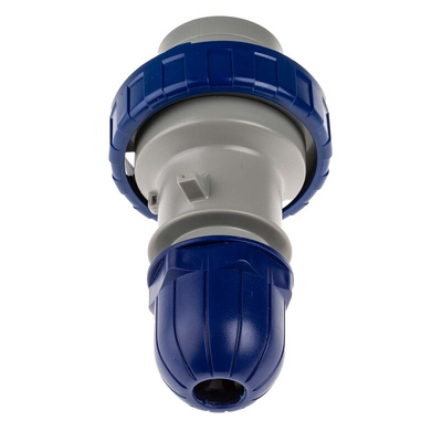 Scame IP66, IP67 Blue Cable Mount 2P + E Industrial Power Plug, Rated At 16A, 230 V
