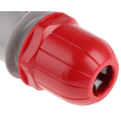 Scame IP67 Red Cable Mount 3P + E Industrial Power Plug, Rated At 32A, 415 V
