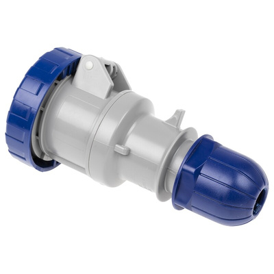 Scame IP66, IP67 Blue Cable Mount 2P + E Industrial Power Socket, Rated At 16A, 230 V