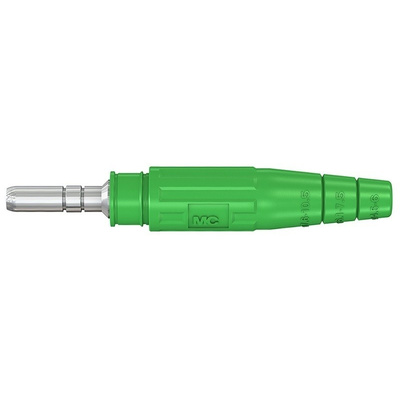 Staubli Green Male Test Plug - Crimp Termination, 600V, 80A