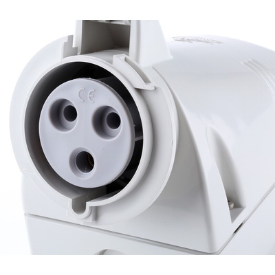 Scame IP66, IP67 Blue Wall Mount 2P + E Industrial Power Socket, Rated At 32A, 230 V