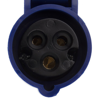 Scame IP54 Blue Industrial Power Connector Adapter Socket, Rated At 16A, 250 V