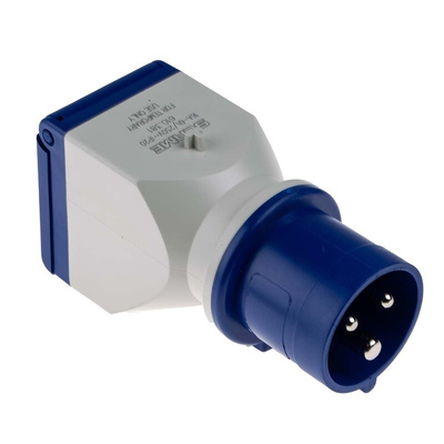 Scame IP20 Blue 1 x 2P + E, 1 x 2P + E Industrial Power Connector Adapter Plug, Socket, Rated At 16A, 250 V