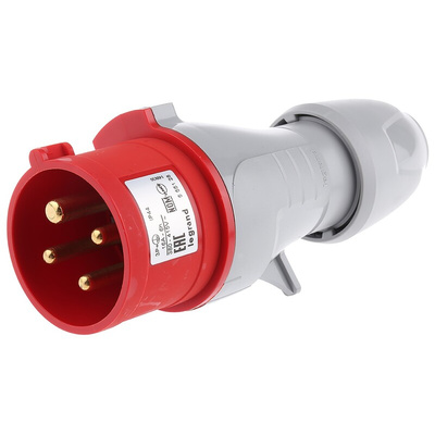 Legrand, P17 Tempra Pro IP44 Red Cable Mount 3P + E Industrial Power Plug, Rated At 16A, 415 V