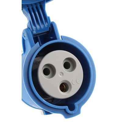 Legrand, P17 Tempra Pro IP44 Blue Cable Mount 2P + E Industrial Power Socket, Rated At 32A, 230 V