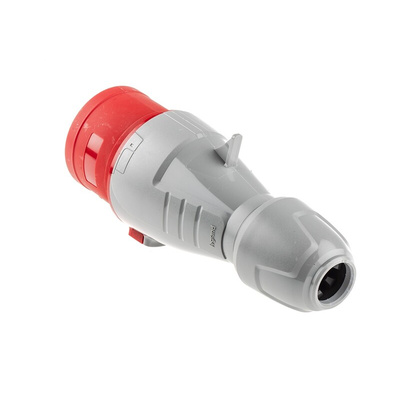 Legrand, P17 Tempra Pro IP44 Red Cable Mount 3P + N + E Industrial Power Plug, Rated At 32A, 415 V