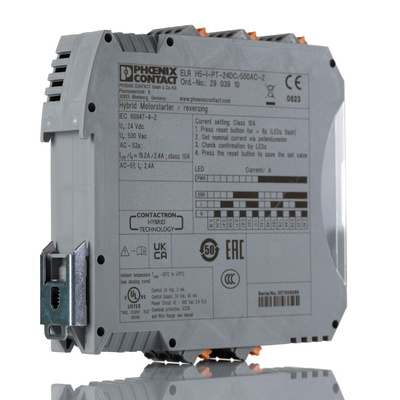Phoenix Contact Motor Starter, Reversing, 24 V dc, 3 Phase, IP20