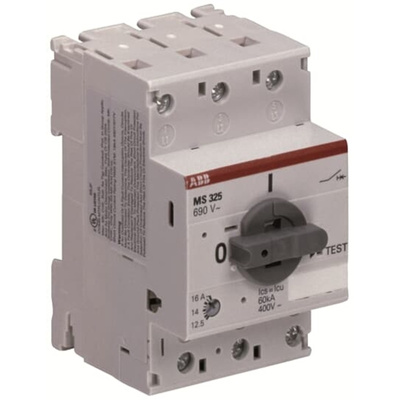 ABB Manual Starter, Manual, 690 V ac, 3 Phase, IP20