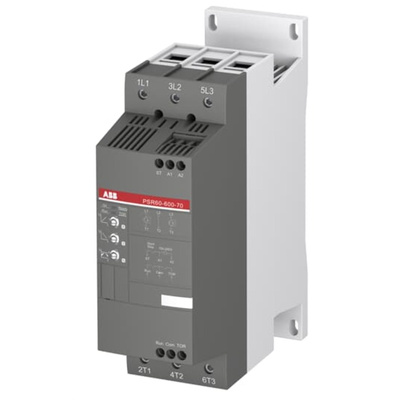 ABB Soft Starter, Soft Start, 30 kW, 600 V ac, 3 Phase, IP10, IP20