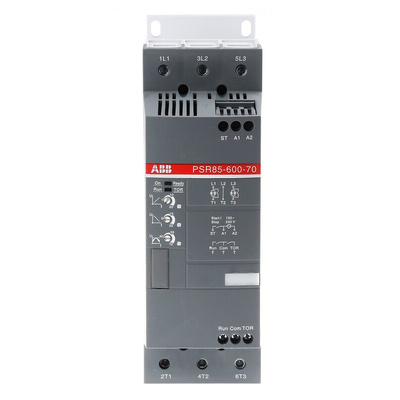 ABB Soft Starter, Soft Start, 45 kW, 600 V ac, 3 Phase, IP10, IP20