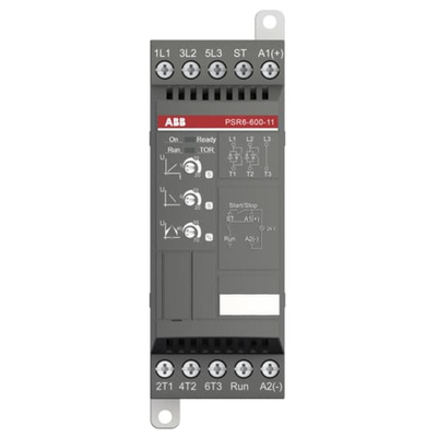 ABB Soft Starter, Soft Start, 3 kW, 208 → 600 V ac, 3 Phase, IP20