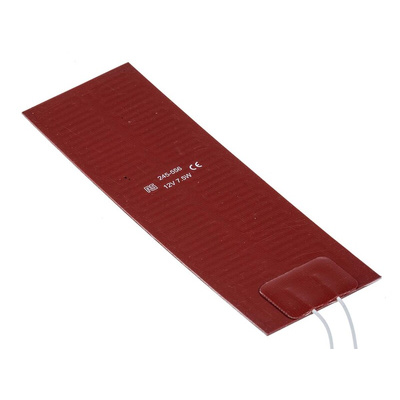 RS PRO Silicone Heater Mat, 7.5 W, 50 x 150mm, 12 V dc