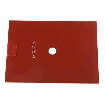 RS PRO Silicone Heater Mat, 200 W, 150 x 200mm, 240 V ac