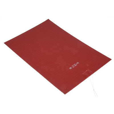 RS PRO Silicone Heater Mat, 60 W, 200 x 300mm, 12 V dc
