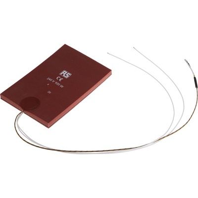 RS PRO Silicone Heater Mat, 100 W, 100 x 150mm, 240 V ac