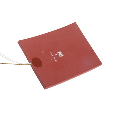 RS PRO Silicone Heater Mat, 200 W, 150 x 200mm, 240 V ac